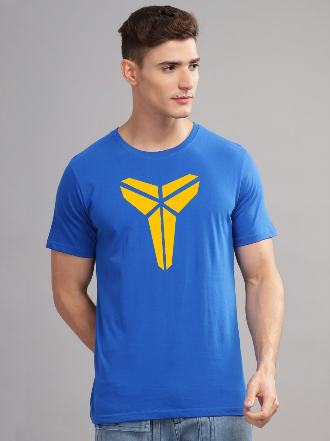 

ADRO Men Printed T-shirt, Blue