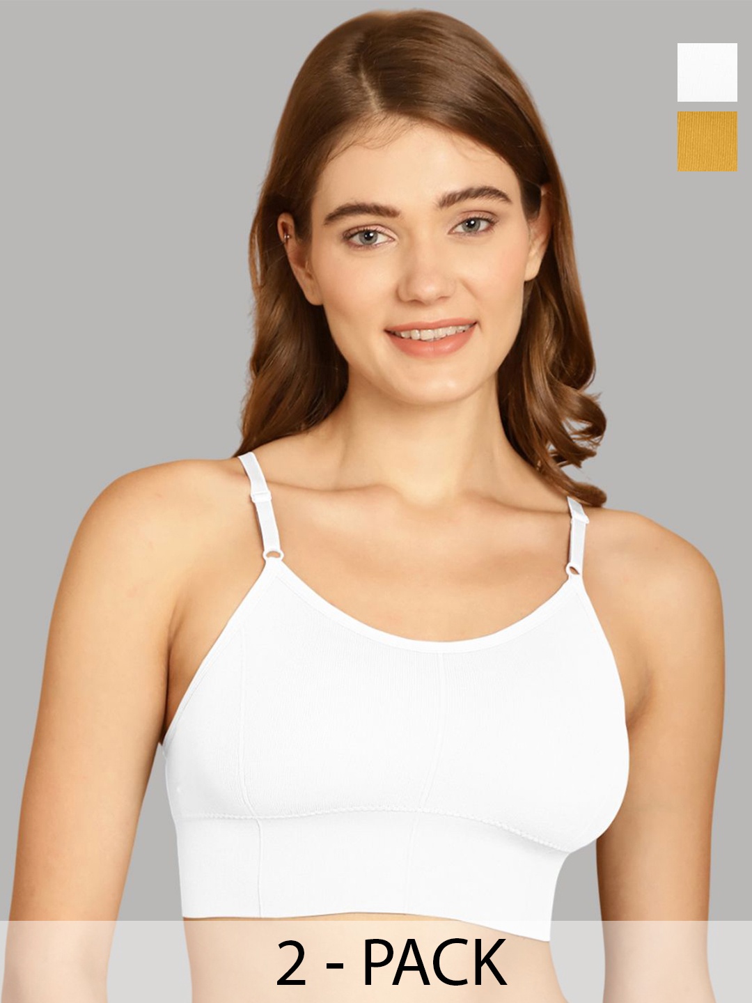 

Friskers Pack Of 2 Full Coverage Lightly Padded Push-Up Bra, White
