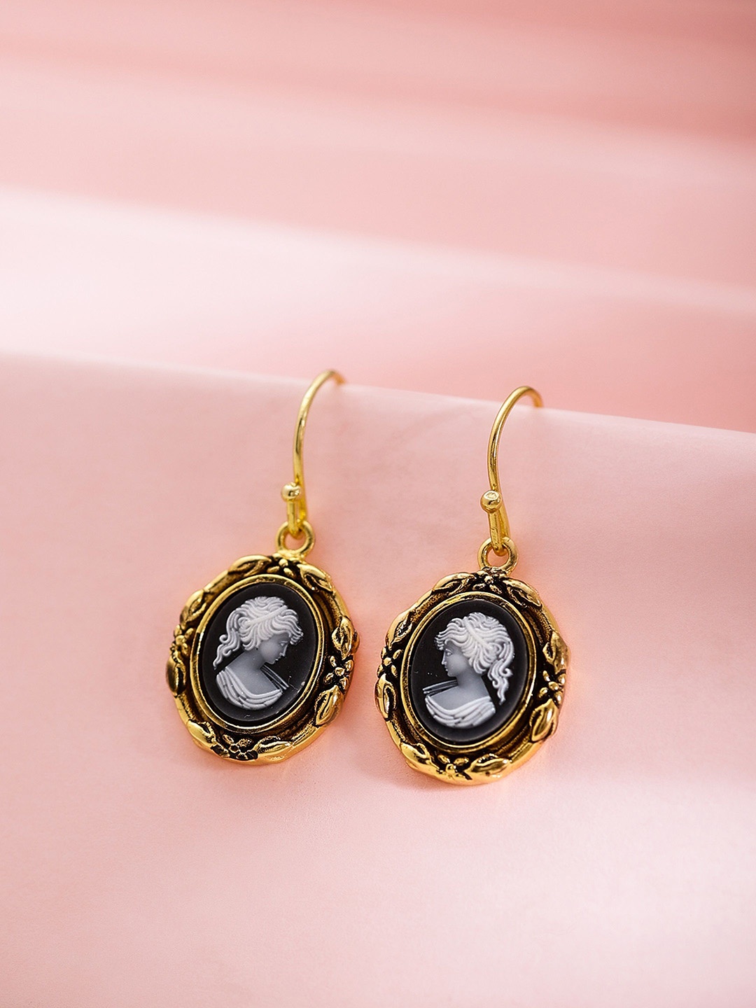 

DIAVO Gold Plated 925 Sterling Silver Contemporary Drop Earrings