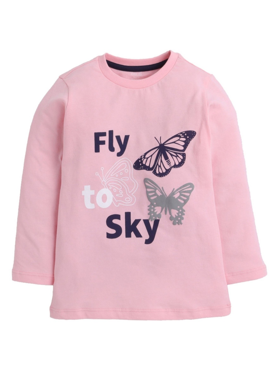 

BAESD Girls Printed Applique T-shirt, Pink