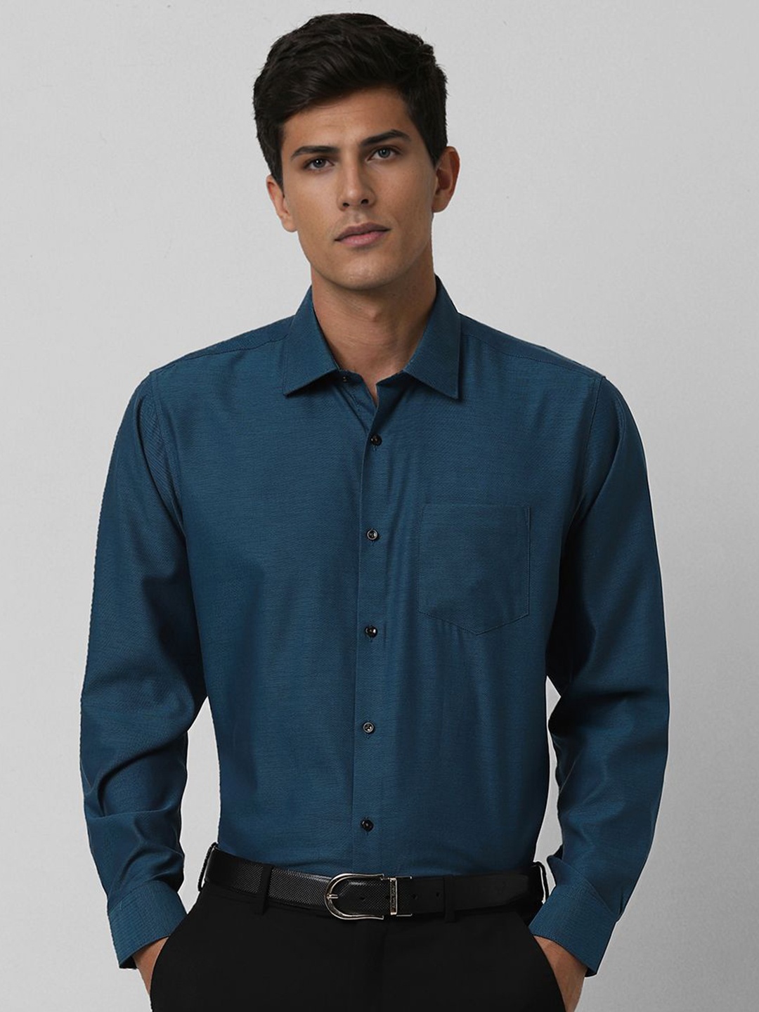 

Van Heusen Men Opaque Formal Shirt, Blue