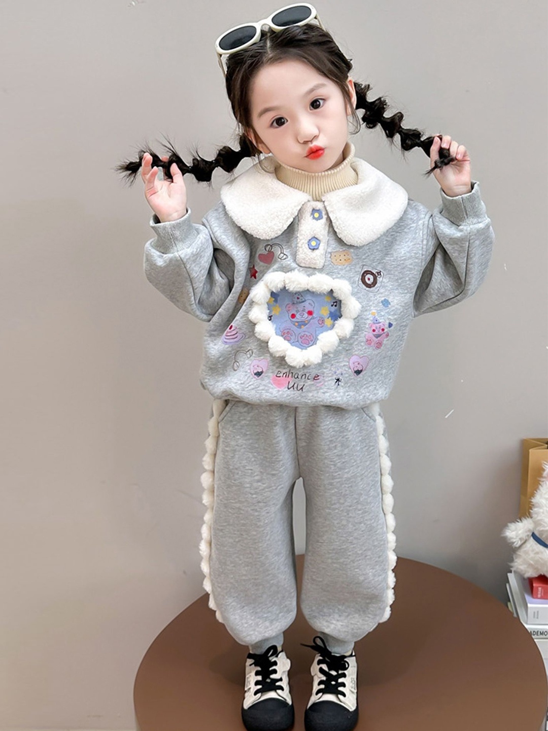 

LULU & SKY Girls Printed, Grey