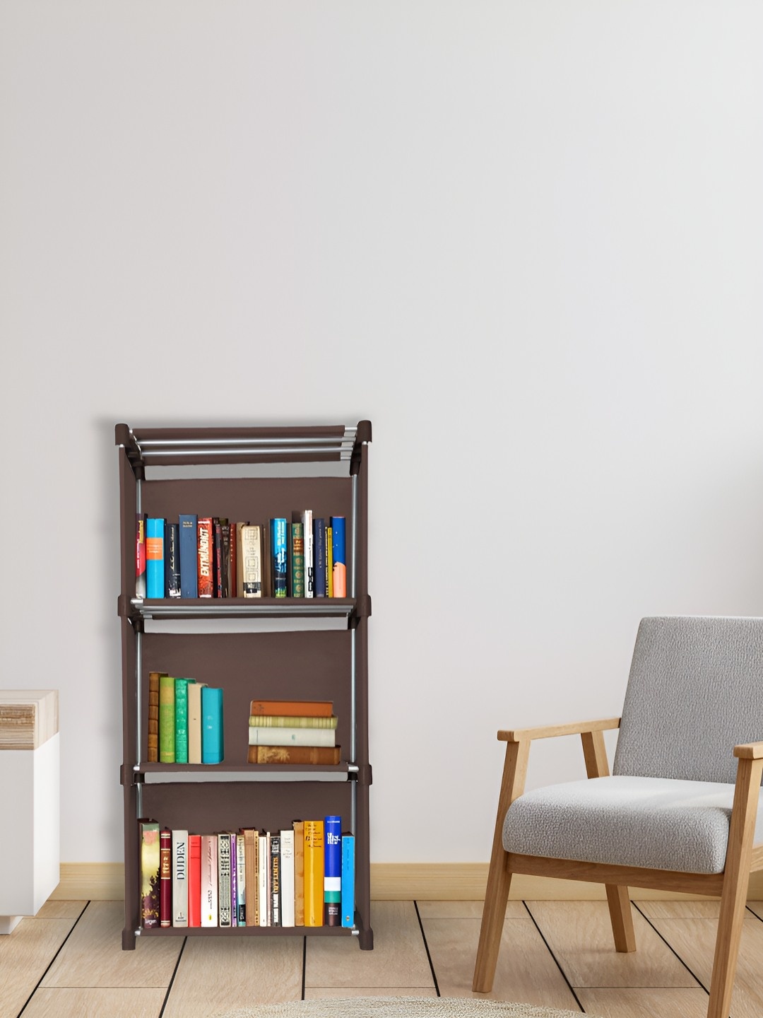 

Decent Hut 4-Tier Rectangular Book Shelf, Brown