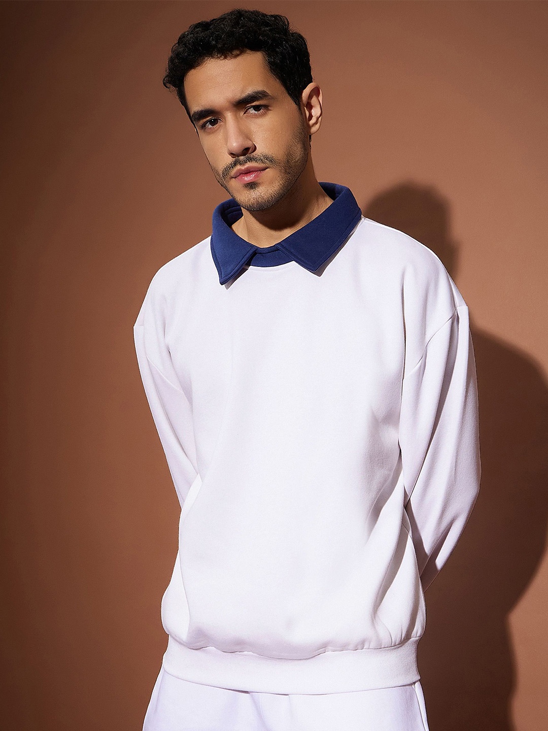

MASCLN SASSAFRAS Men Sweatshirt, White