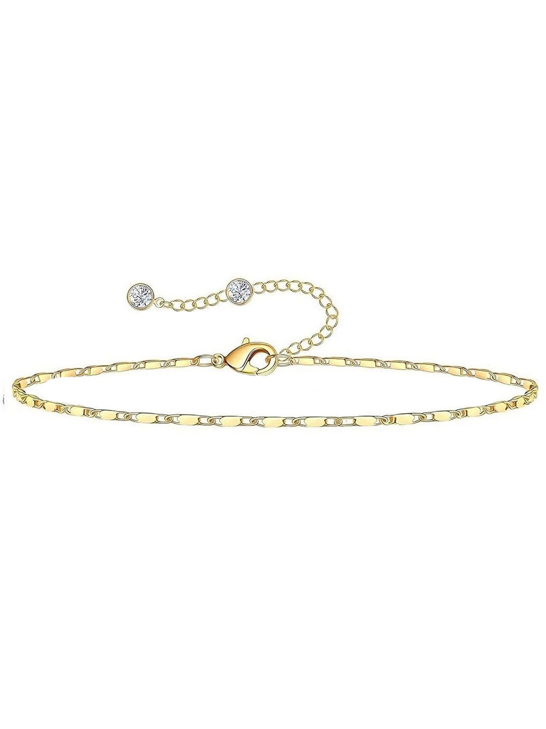 

VAMA Gold Plated Layered Chain Ankle Anklet Bracelet Jewellery Anklets