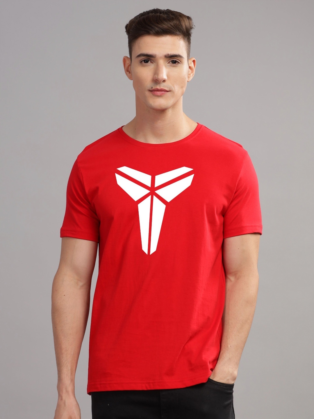 

ADRO Men Printed T-shirt, Red