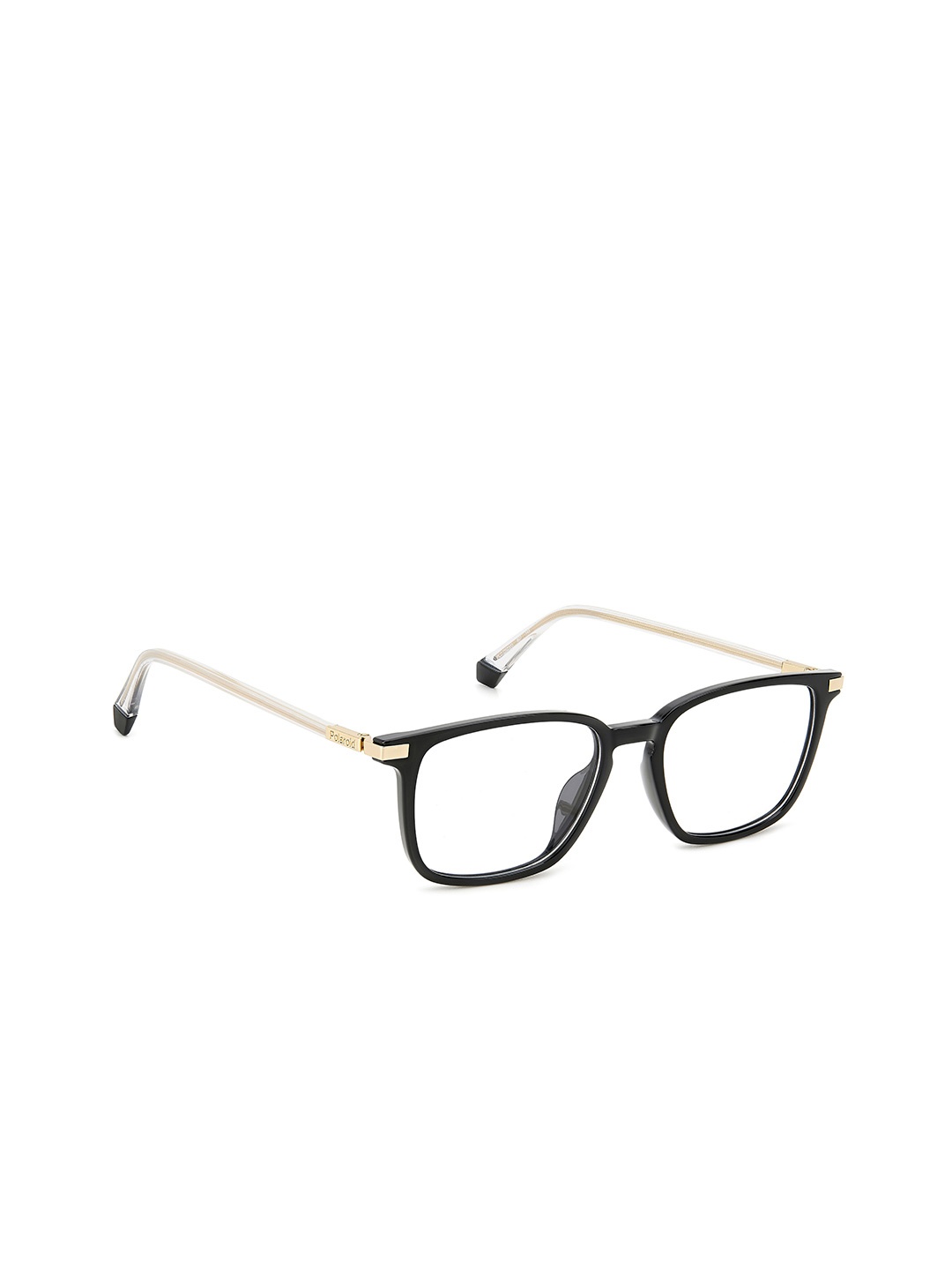 

Polaroid Men Full Rim Rectangle Frames, Black