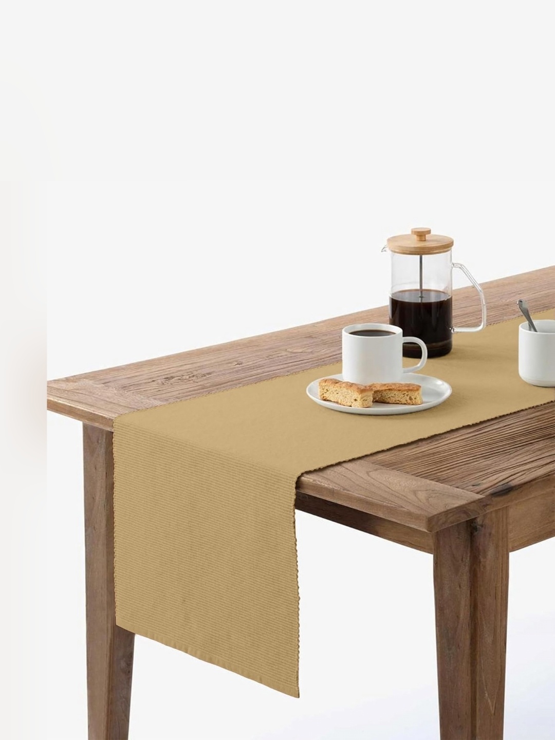 

Lushomes Beige Cotton Table Runners