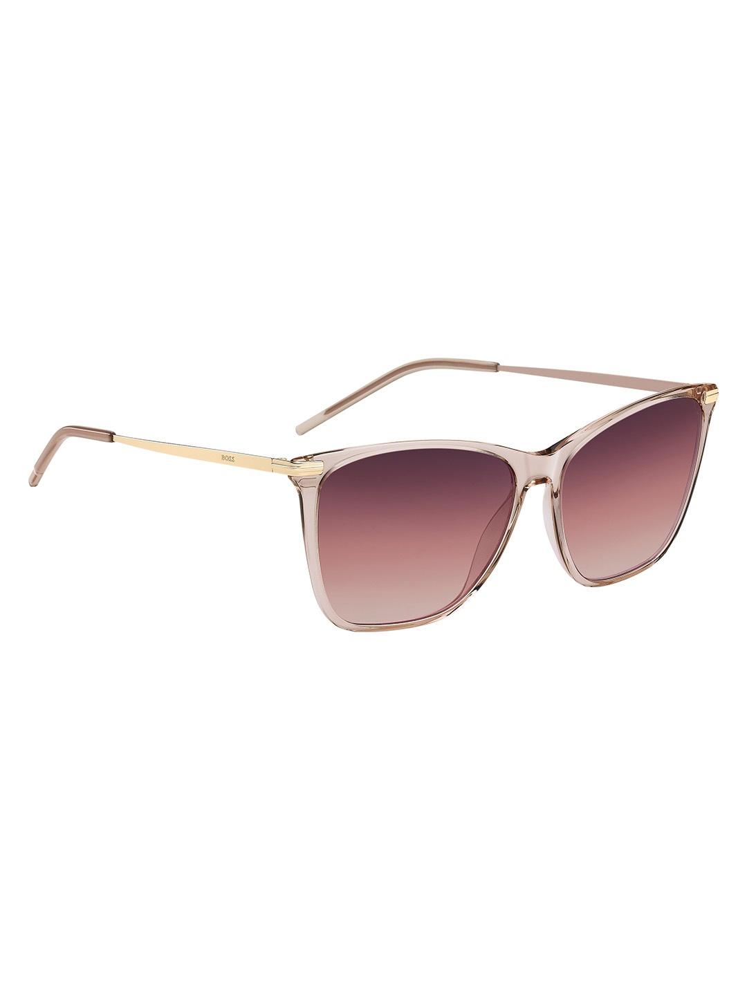 

HUGO Women Square Sunglasses with UV Protected Lens 206845S4558UQ, Pink