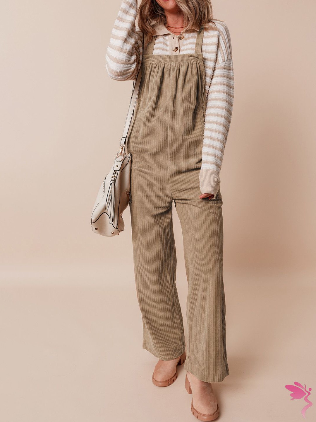 

StyleCast Women Straight-Fit Dungarees, Beige