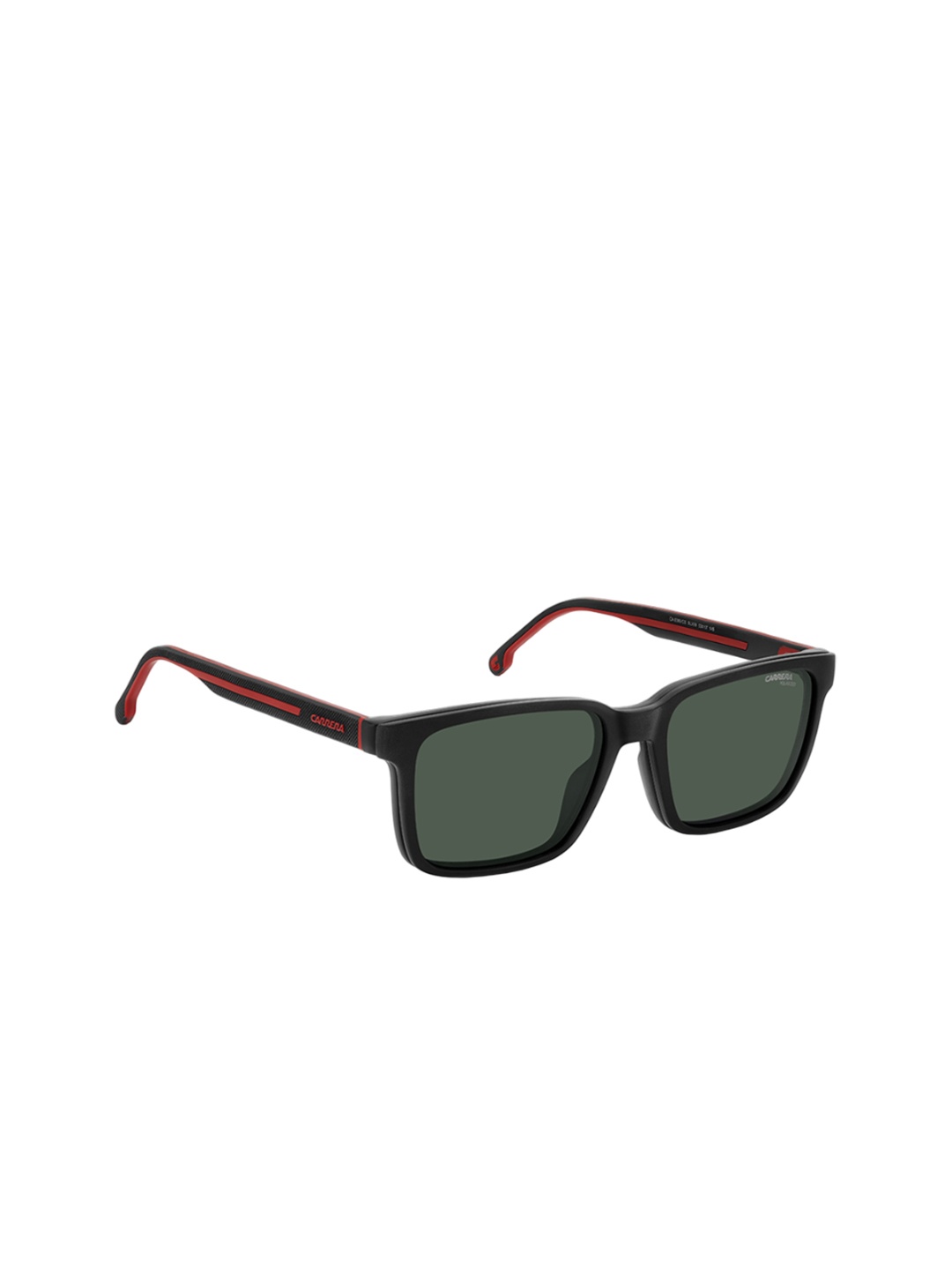 

Carrera Men Rectangle Sunglass with UV Protected Lens 207604BLX53UC-MATTE BLACK RED, Green