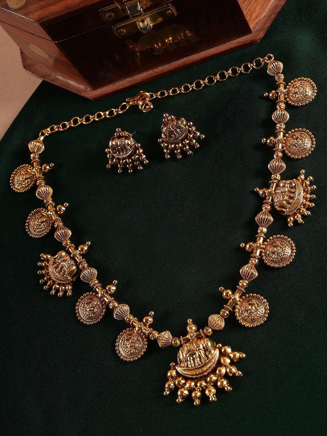 

Kattam Gold-Plated Tribal Jewellery Set