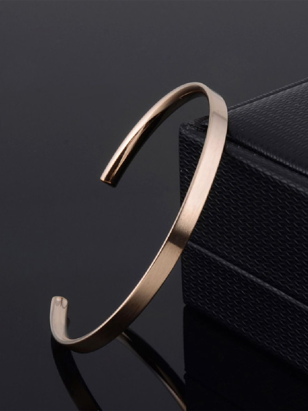 

ZIVOM Women Rose Gold-Plated Cuff Bracelet