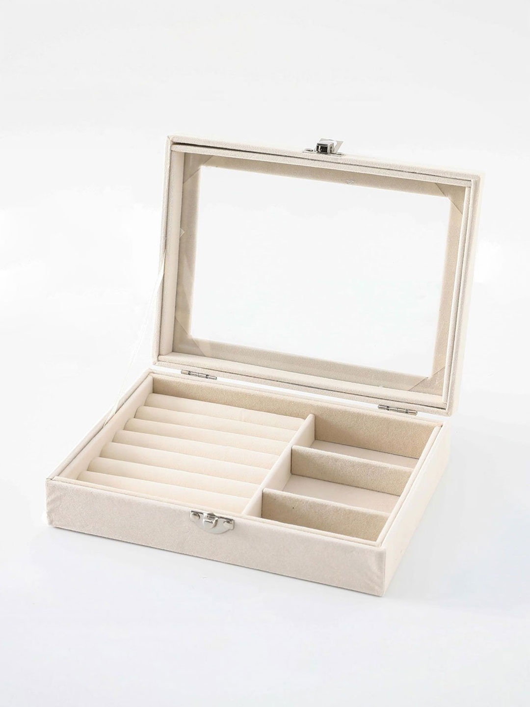 

Kuber Industries White Set of 1 Regular Jewellery Organiser Organisers