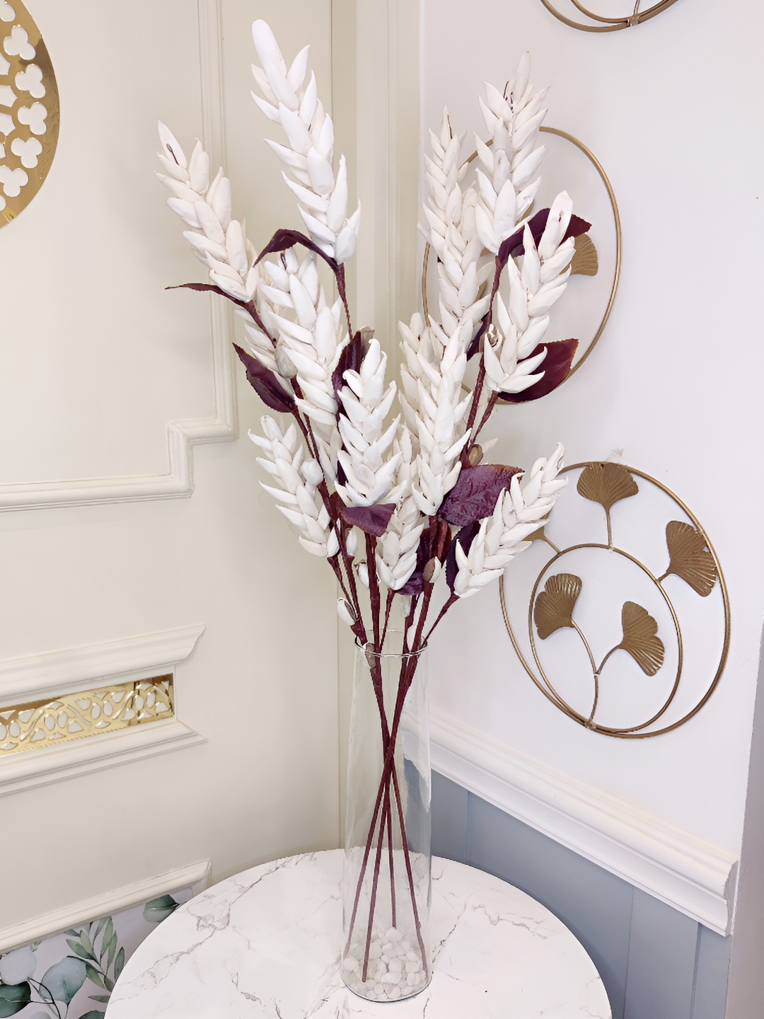 

Myntra Elegant Homes White 1 Bunch Carnation Artificial Flower