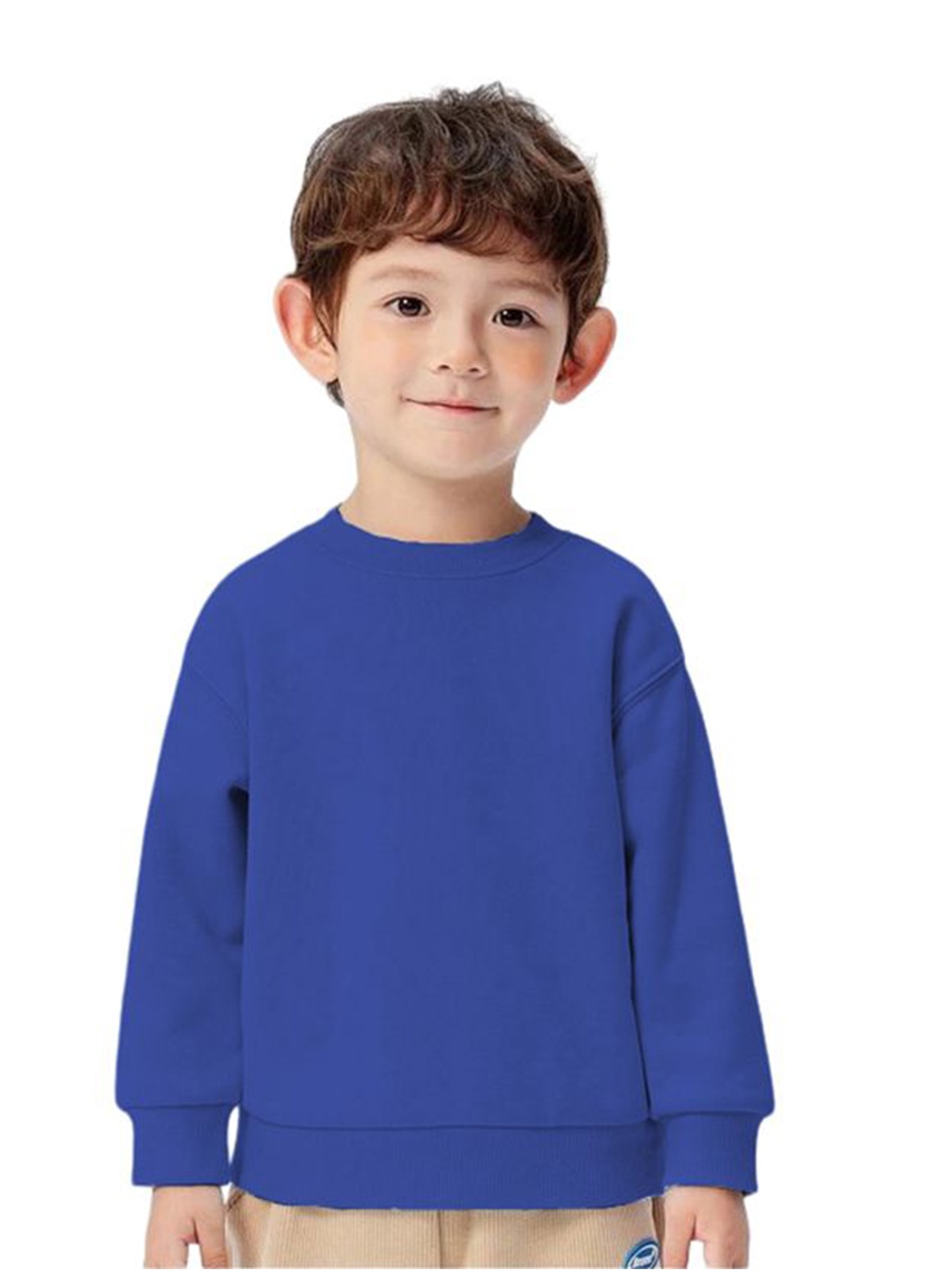 

TABADTOD Kids Dry Fit Round Neck Long Sleeves Pullover Sweatshirts, Blue
