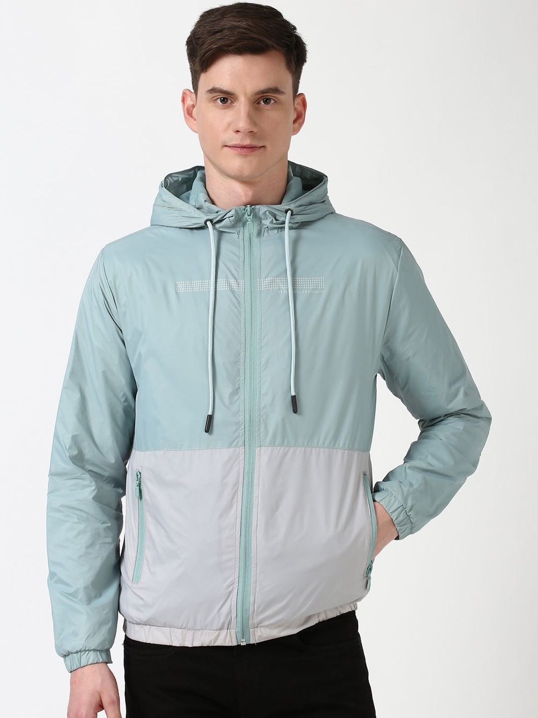 

Peter England Casuals Men Open Front Jacket, Blue