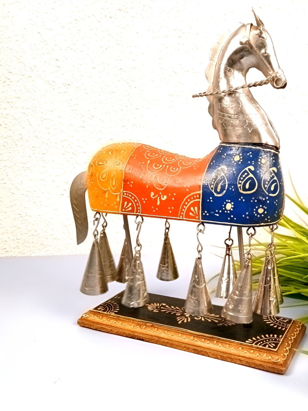 

apka mart Orange Figurine Showpiece