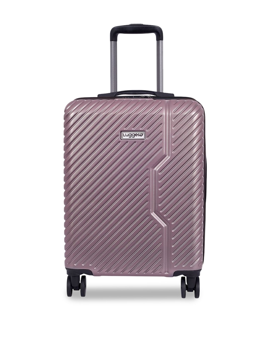 

Luggero Unisex 360-Degree Rotation Hard-Sided Small Trolley Bag, Rose gold