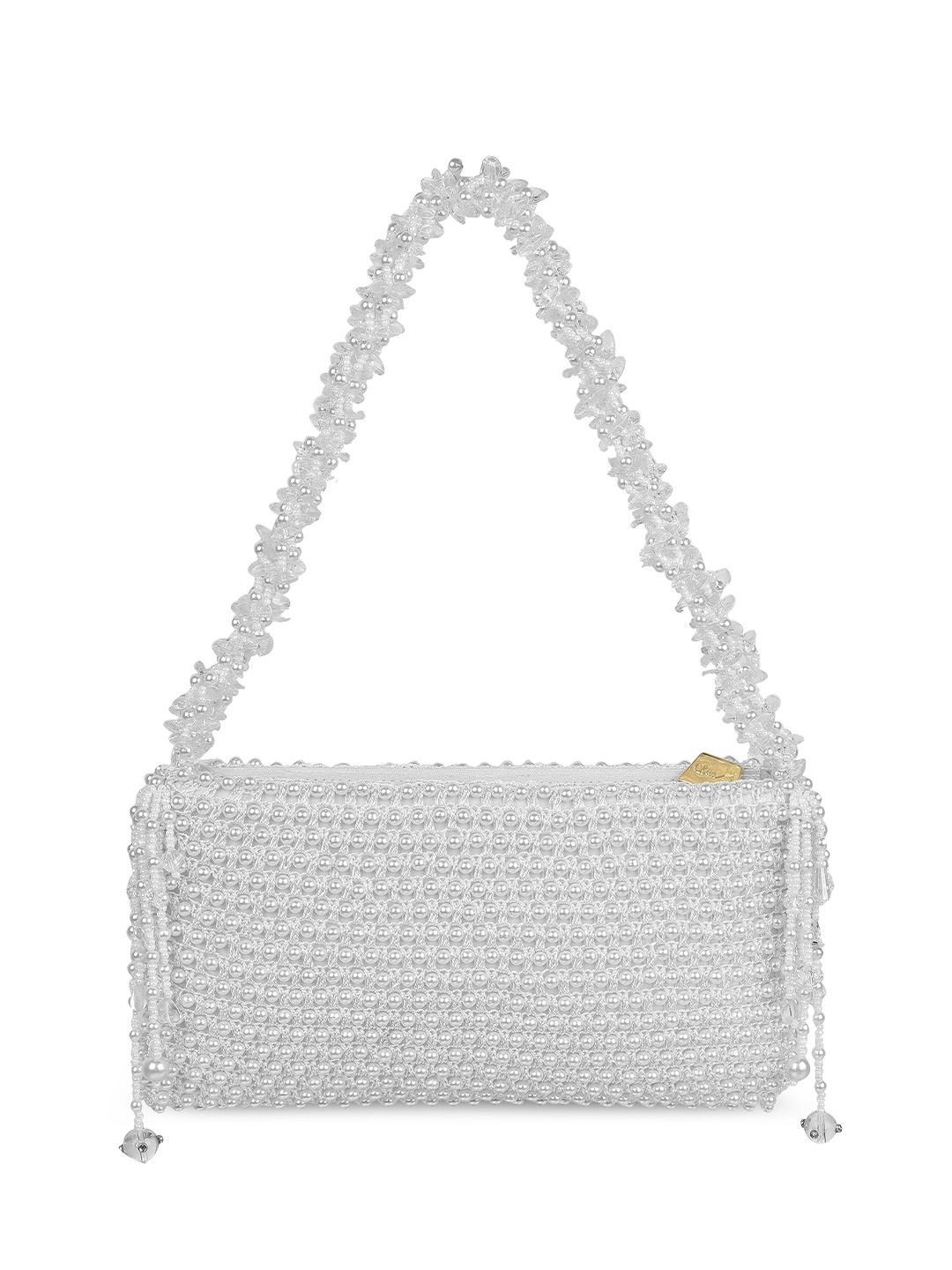 

Cheemo Embellished Box Clutch, Off white