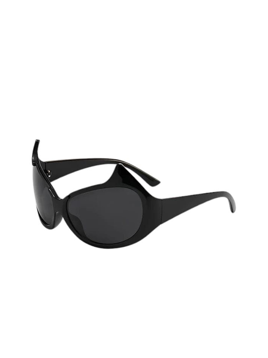 

Project Shades Ammon Unisex Oversized Sunglasses with UV Protected Lens, Black