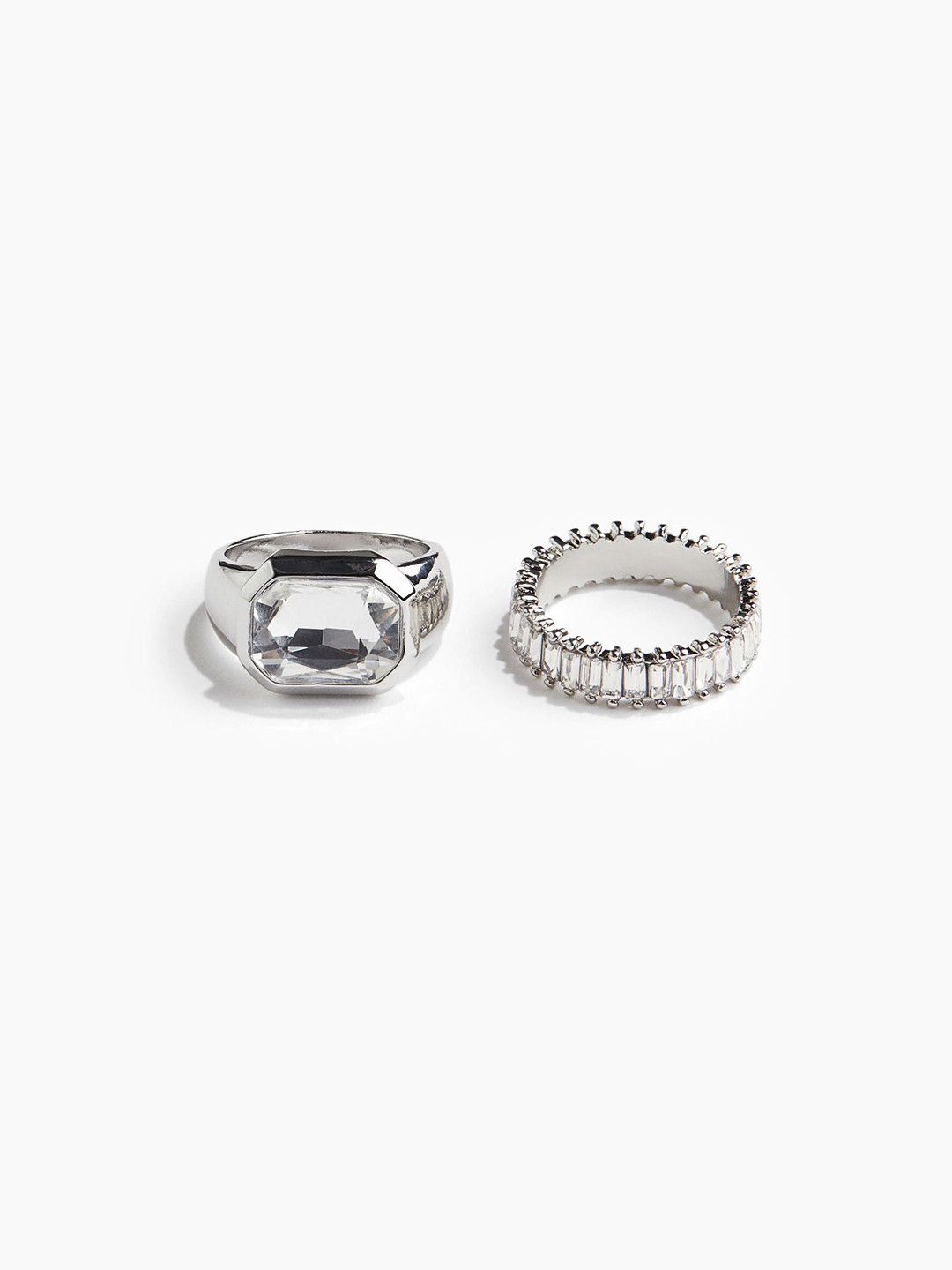 

H&M 2-Pack Rings, Silver