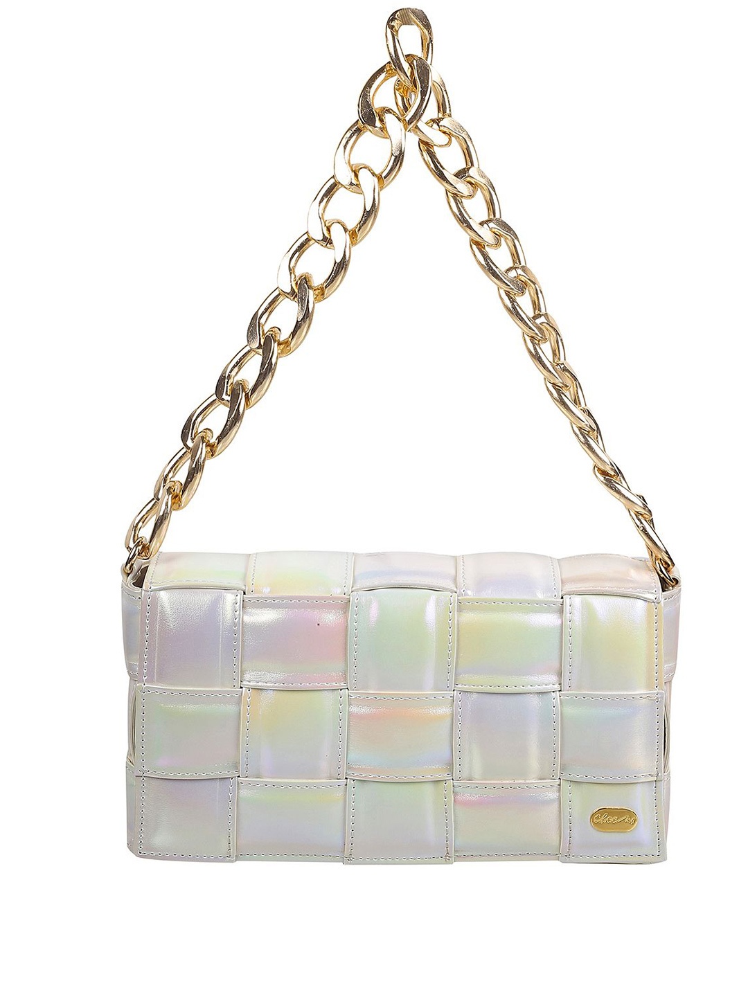 

Cheemo Textured Box Clutch, Off white