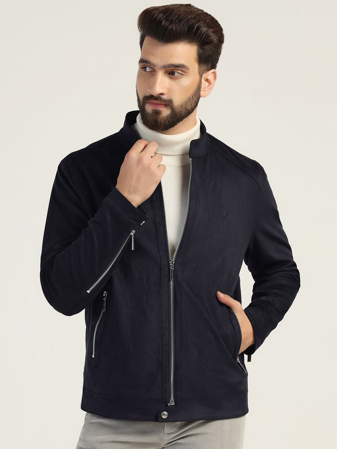 

Blackberrys Men Bomber Jacket, Navy blue