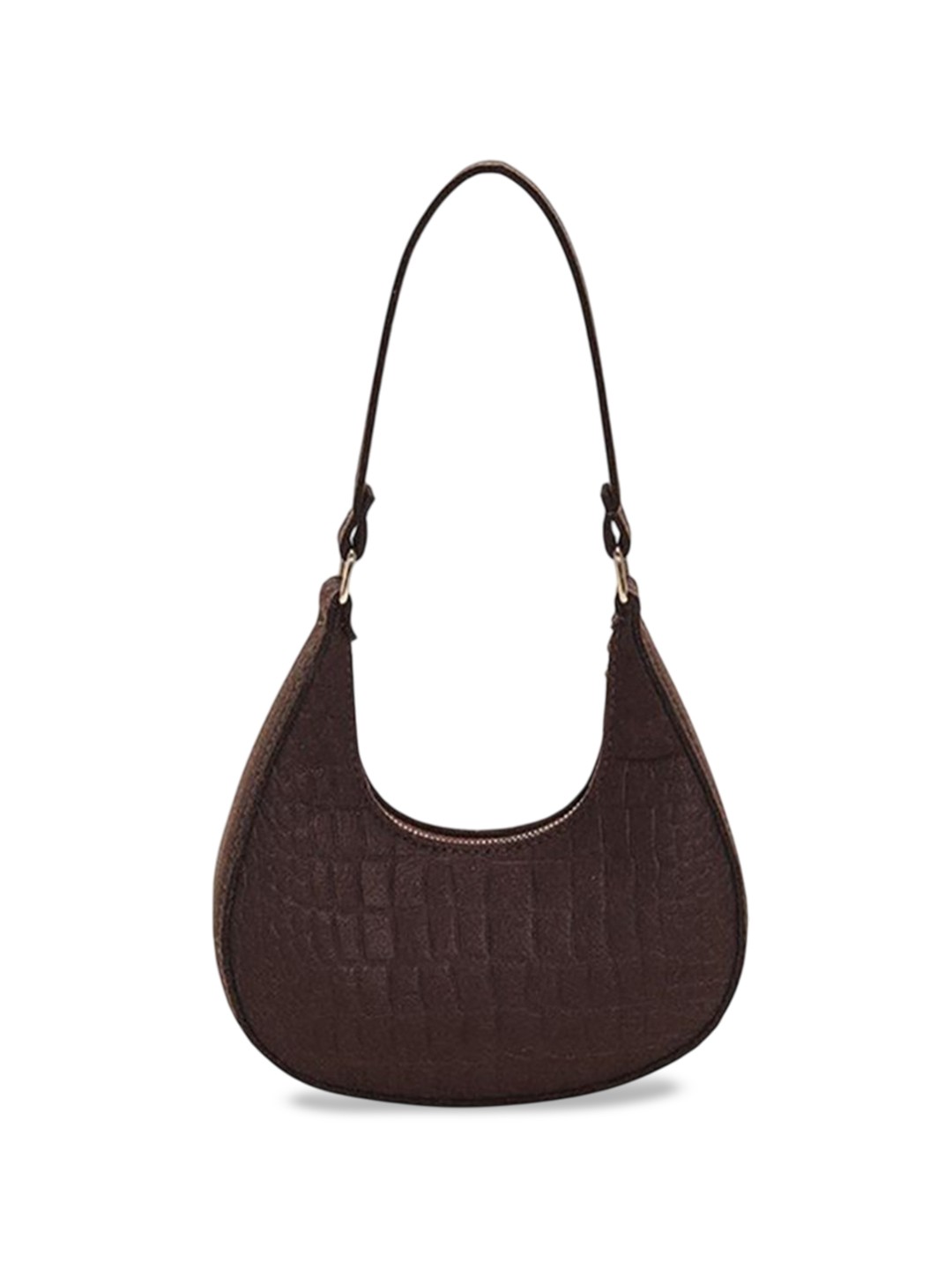 

StyleCast x Revolte Textured Hobo Bag, Coffee brown