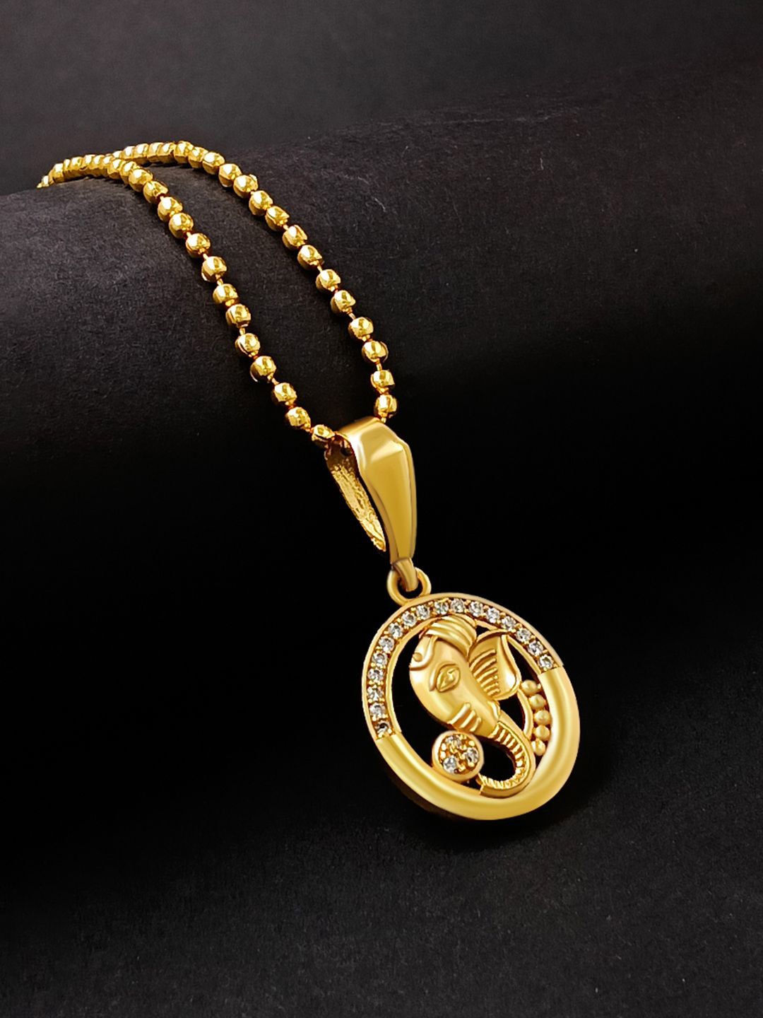 

Saizen Gold-Plated Contemporary Pendants with Chains