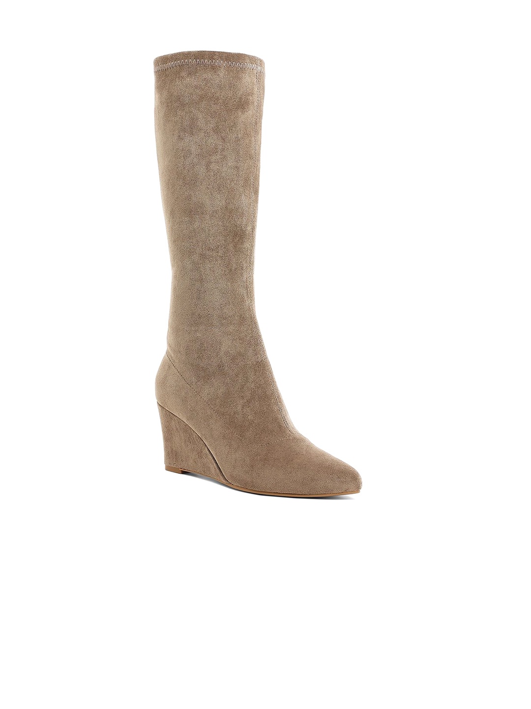 

London Rag Women Wedge Heeled Boots, Taupe