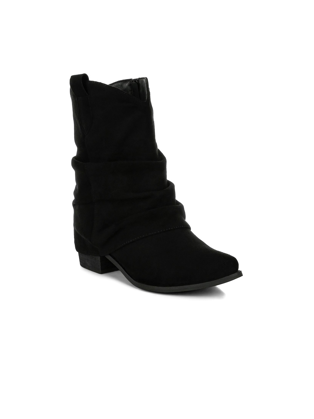 

RAG & CO Women Slouchy Calf Boots, Black