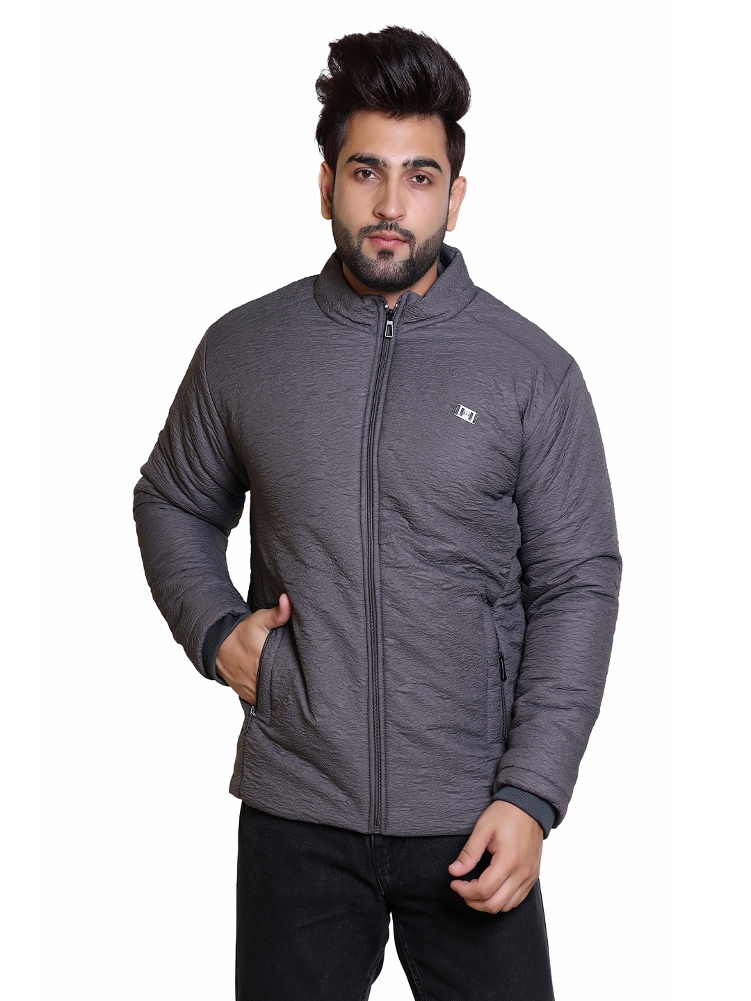

BAESD Men Water Resistant Outdoor Puffer Jacket, Grey