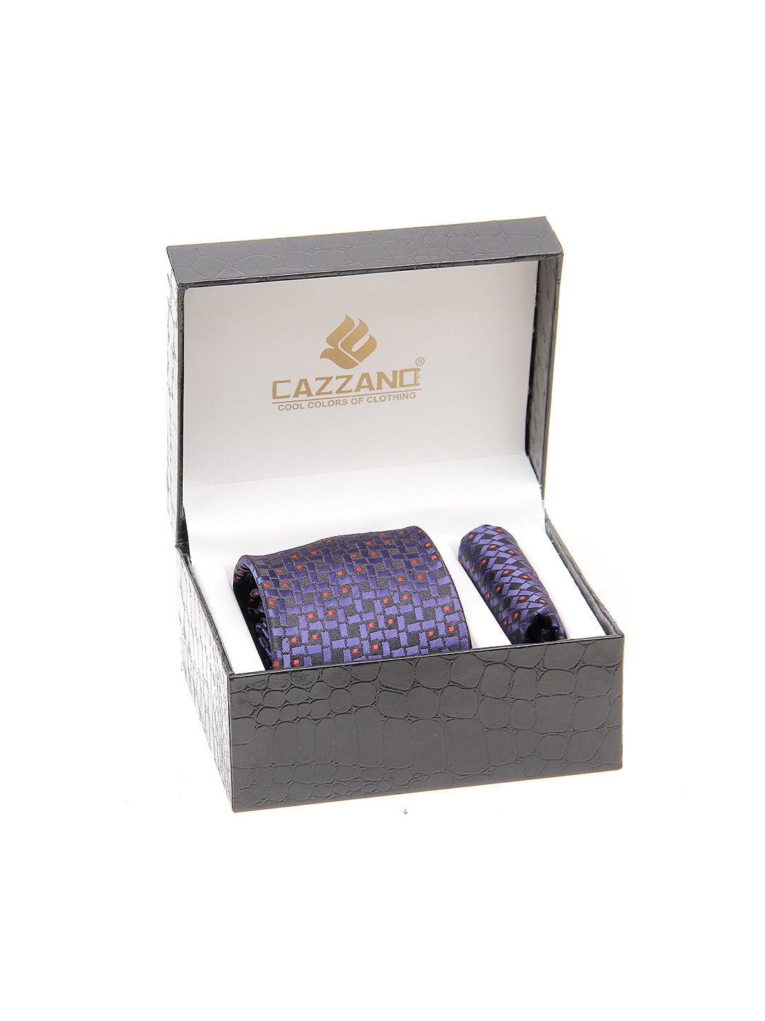 

Cazzano Men Formal Accessory Gift Set Comes with a box, Blue