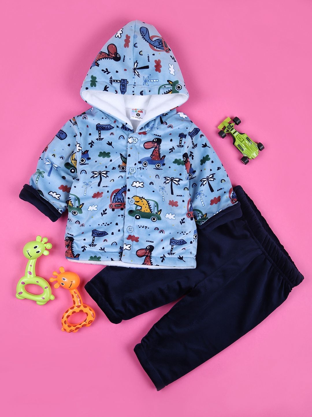 

V-Mart Boys Printed Pyjamas, Blue