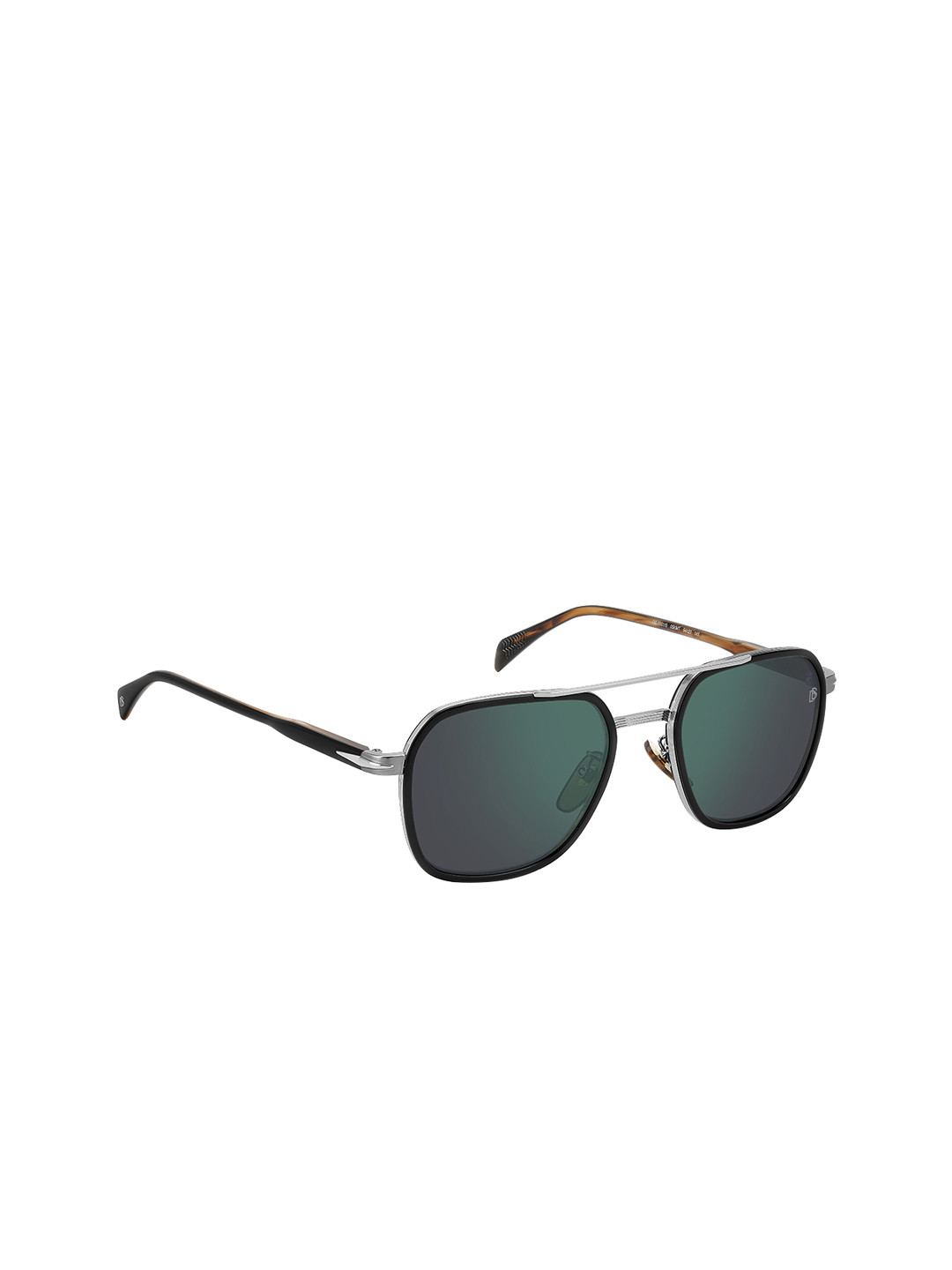 

DAVID BECKHAM Men Rectangle UV Protected Lens Sunglasses 20720705K54MT, Green