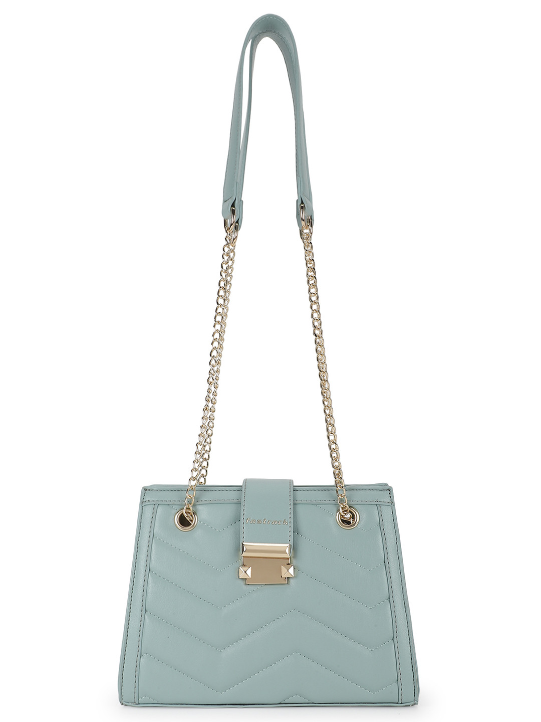 

Fastrack Textured PU Structured Shoulder Bag with Quilted, Blue