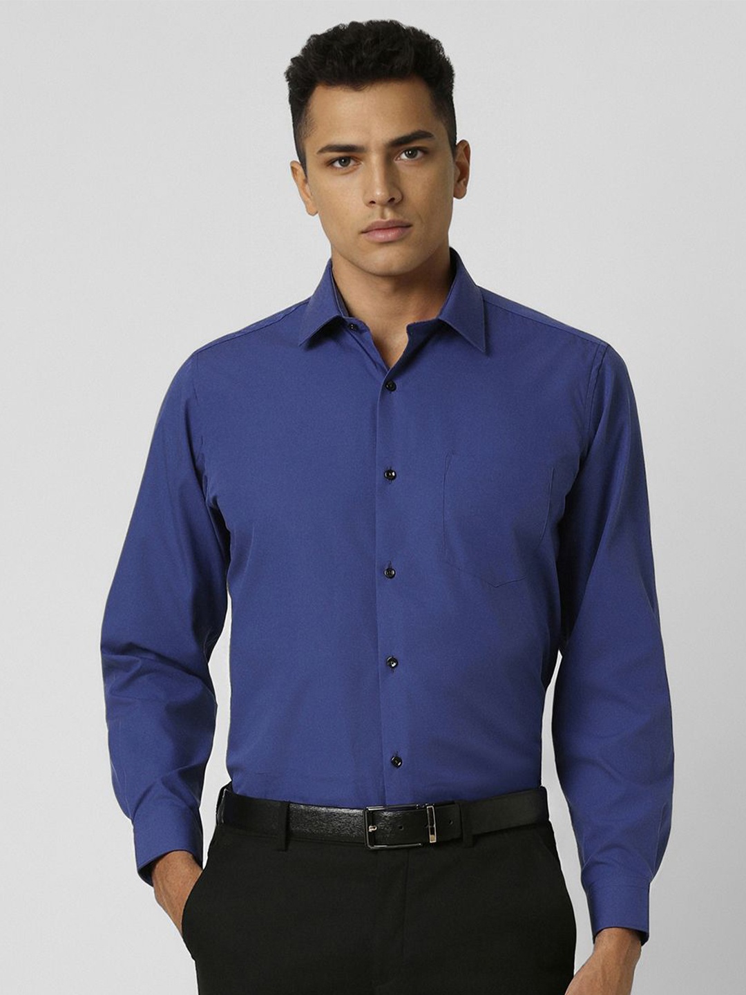 

Van Heusen Men Opaque Formal Shirt, Blue