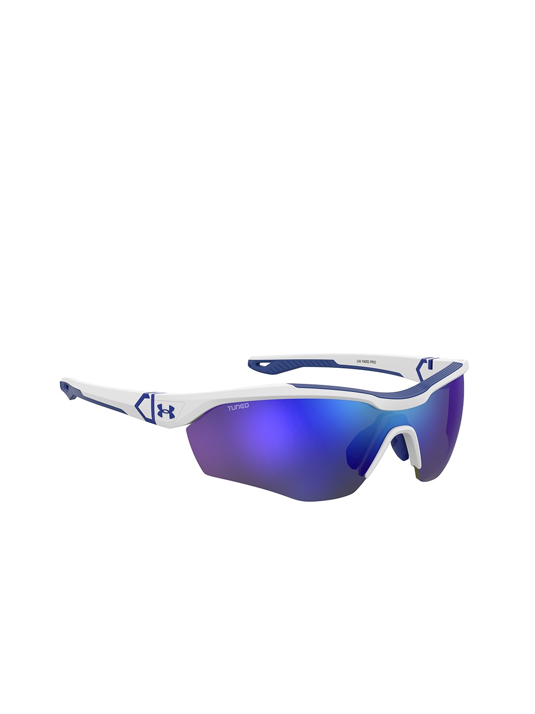 

UNDER ARMOUR Men Sports Sunglasses With UV Protected Lens 205643WWK99W1, Blue