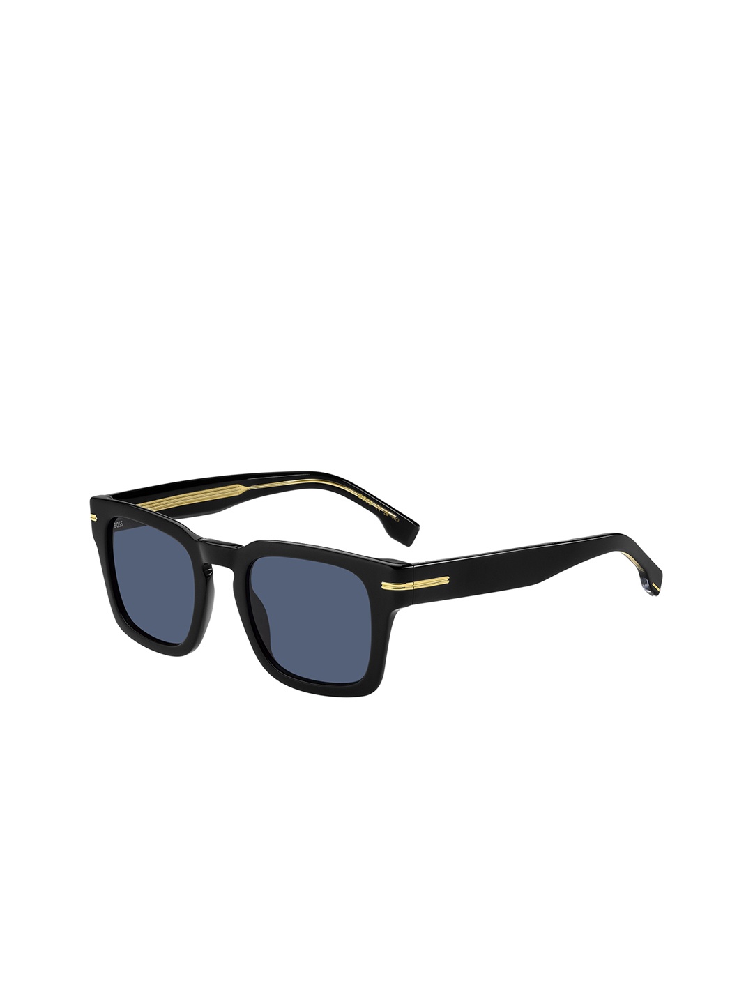 

HUGO Men Rectangle Sunglasses with UV Protected Lens 20680980750KU, Blue