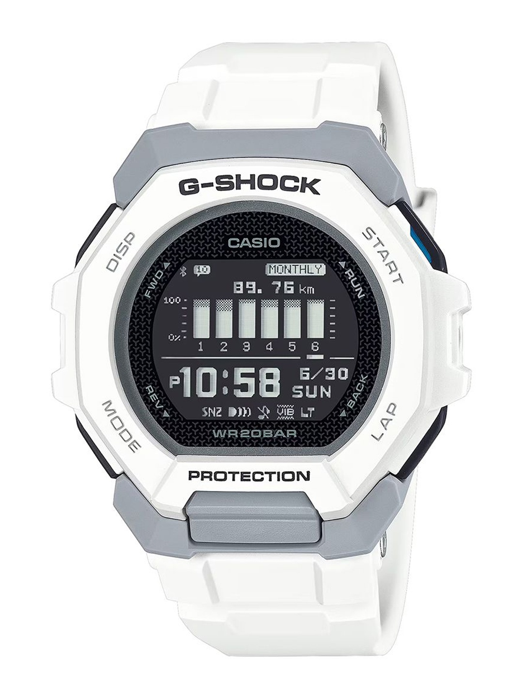 

CASIO Men Round Dial & Cuff Straps Digital Chronograph Watch G1587, Black
