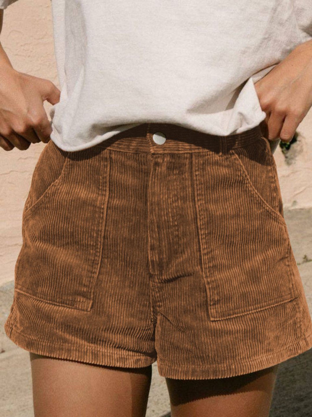 

StyleCast Women Mid-Rise Regular Fit Shorts, Brown