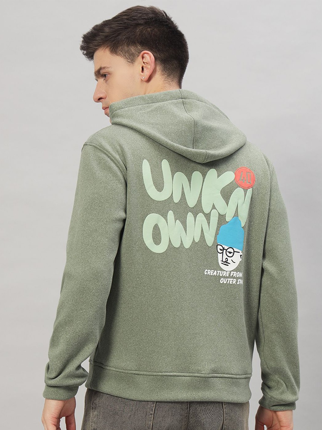

PROFY Men Graphic Printed Sweatshirt, Green