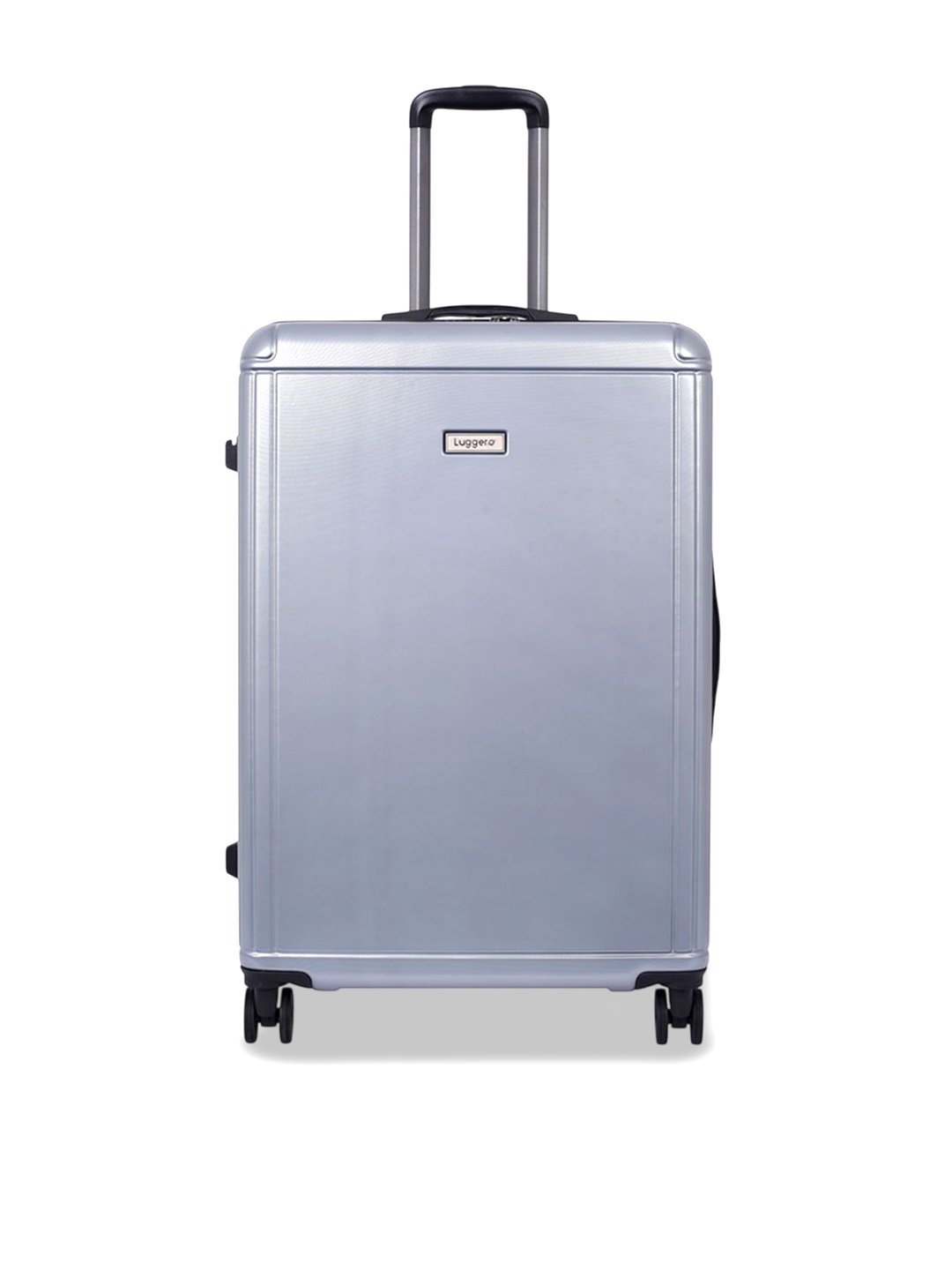 

Luggero Hard-Sided Medium Trolley Bag, Silver