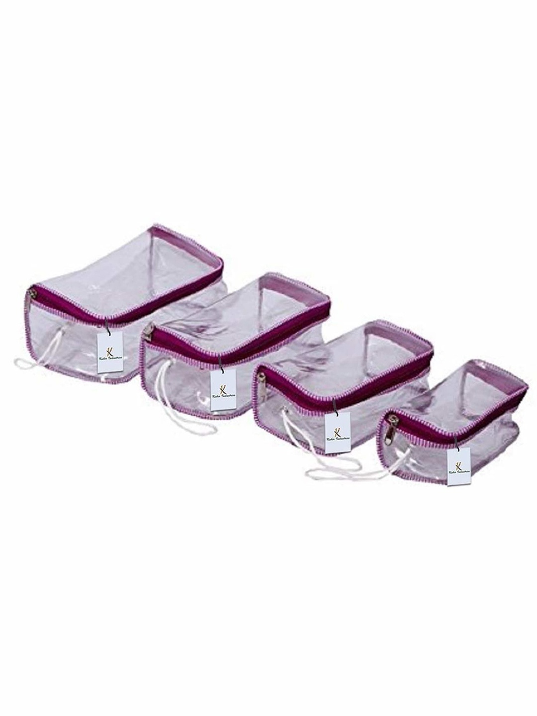 

Kuber Industries Transparent Set of 4 Regular Makeup Organiser Organisers