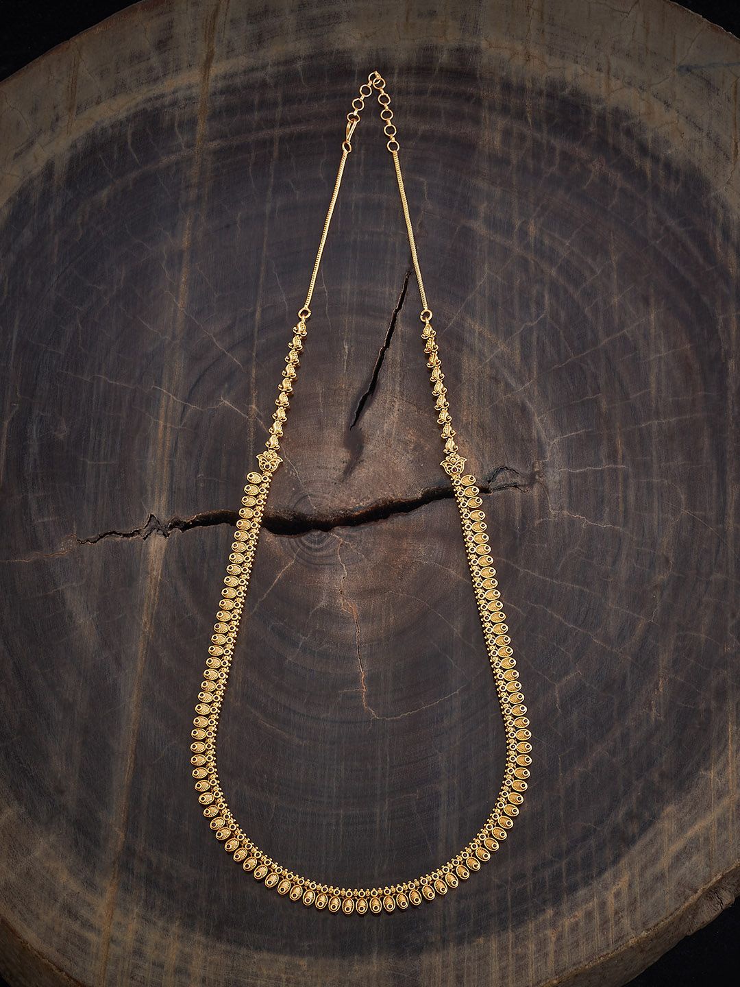 

Kushal's Fashion Jewellery Gold-Plated Antique Necklace