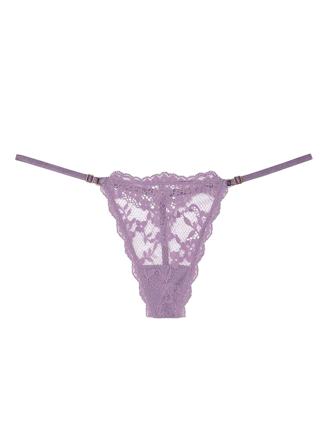 

Victoria's Secret Women Adjustable V-String Briefs, Purple
