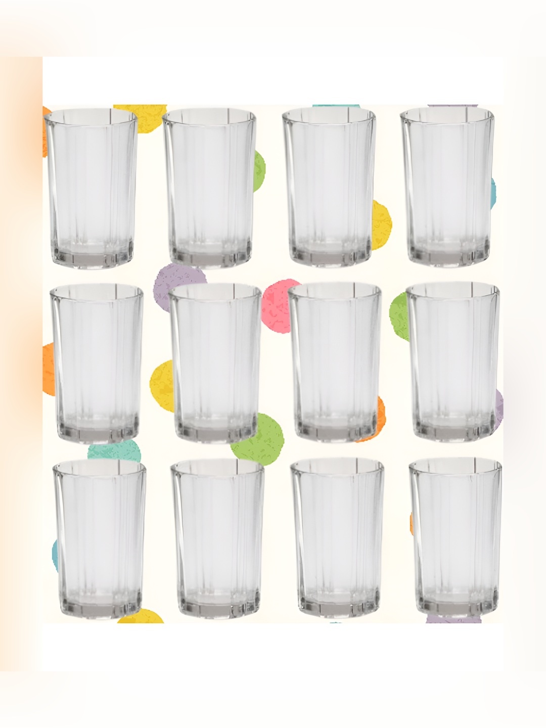 

SOMIL Transparent 11 Pieces Dishwasher Safe Water Glasses 200 ml
