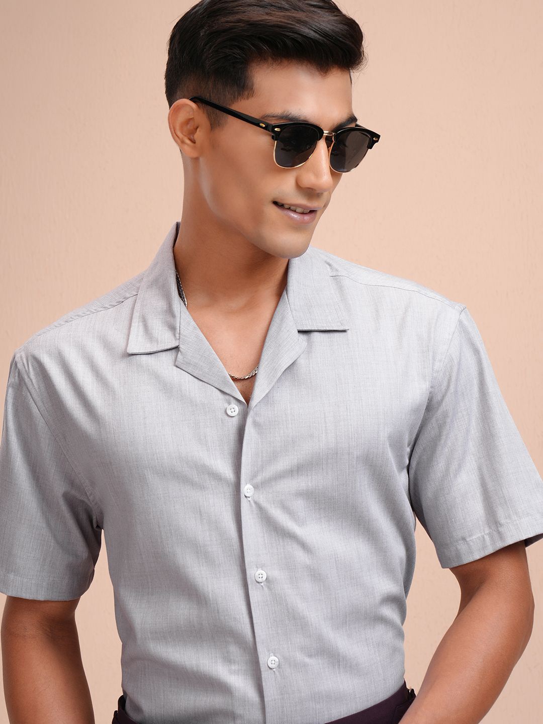 

LOCOMOTIVE Men Opaque Casual Shirt, Grey