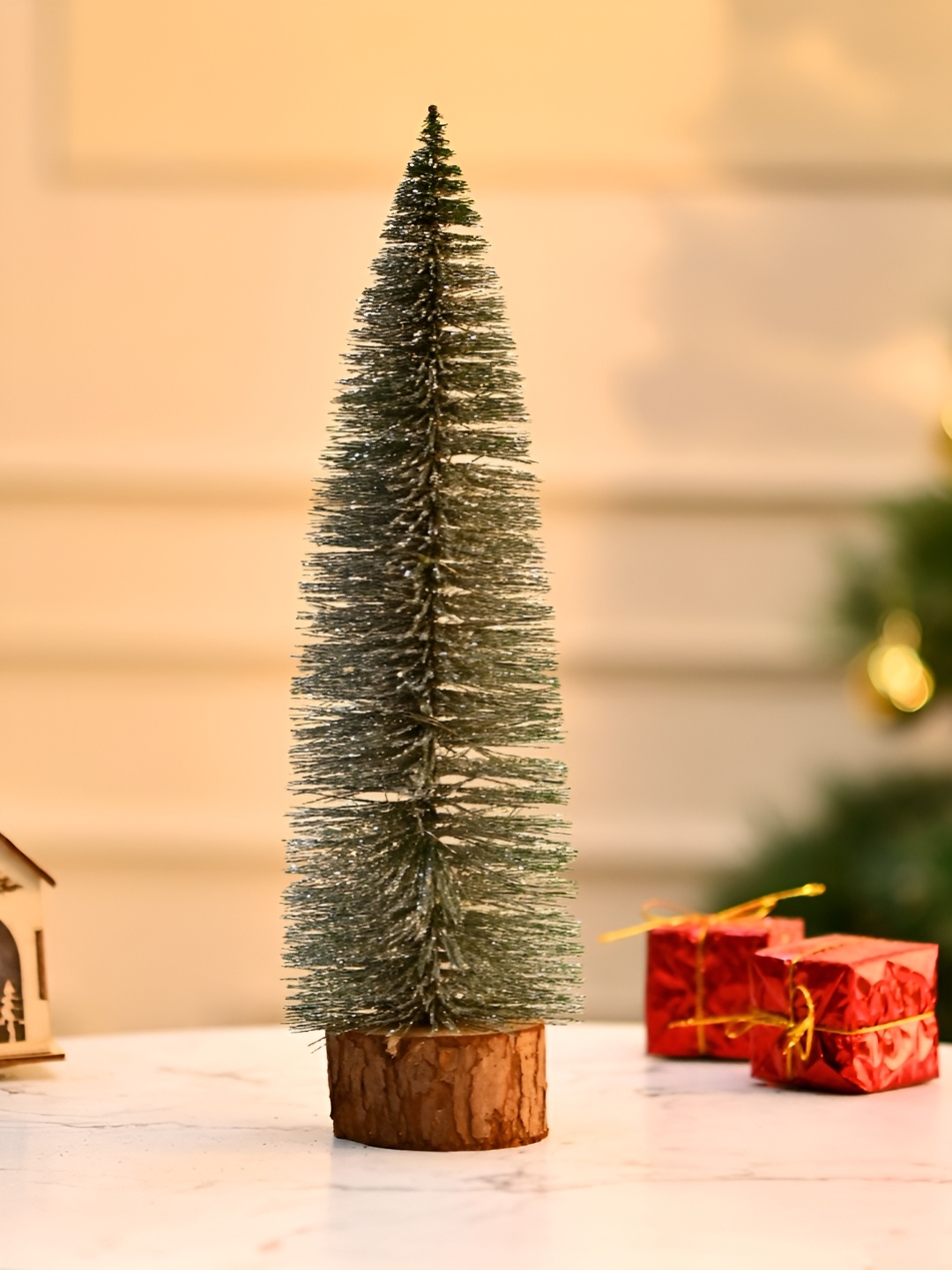 

TAYHAA Silver Splendor Christmas Tree, Green